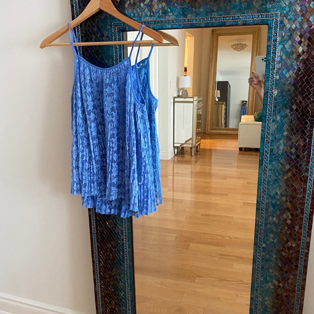 Blue Lacy Cami/Top